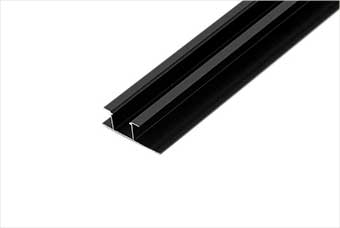 巫溪航空纤维墙咔铝合金带灯中条(哑黑氧化)