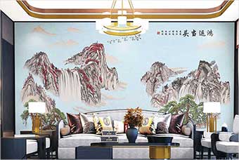 巫溪森佰汇航空纤维墙咔（鸿运当头）